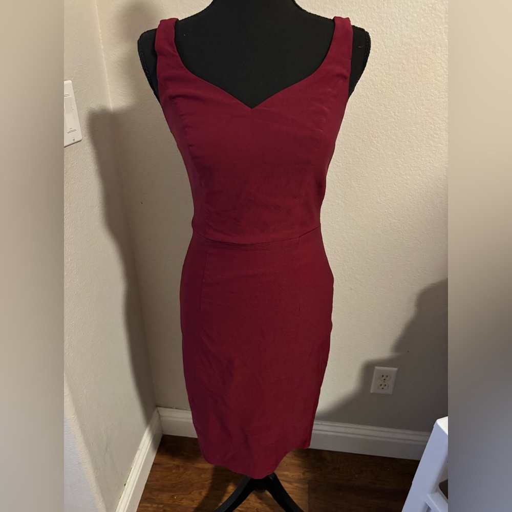 Grace Karin Strapless Burgundy Dress